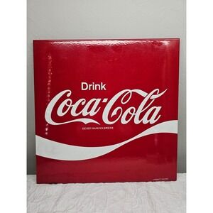 Coca Cola Porcelain Enamel Sign Langcat Holland Red White Square Vintage